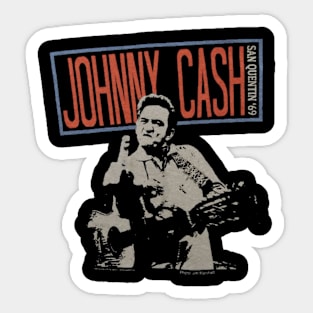 Johnny Cash Majestic Melodies Sticker